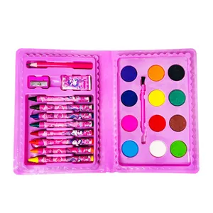 بسته لوازم تحریر مدل کرومی عروسکی مجموعه 24 عددی