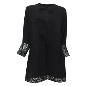 مانتو زنانه مدل عروسکی کیمانو تافته کد tm-2775