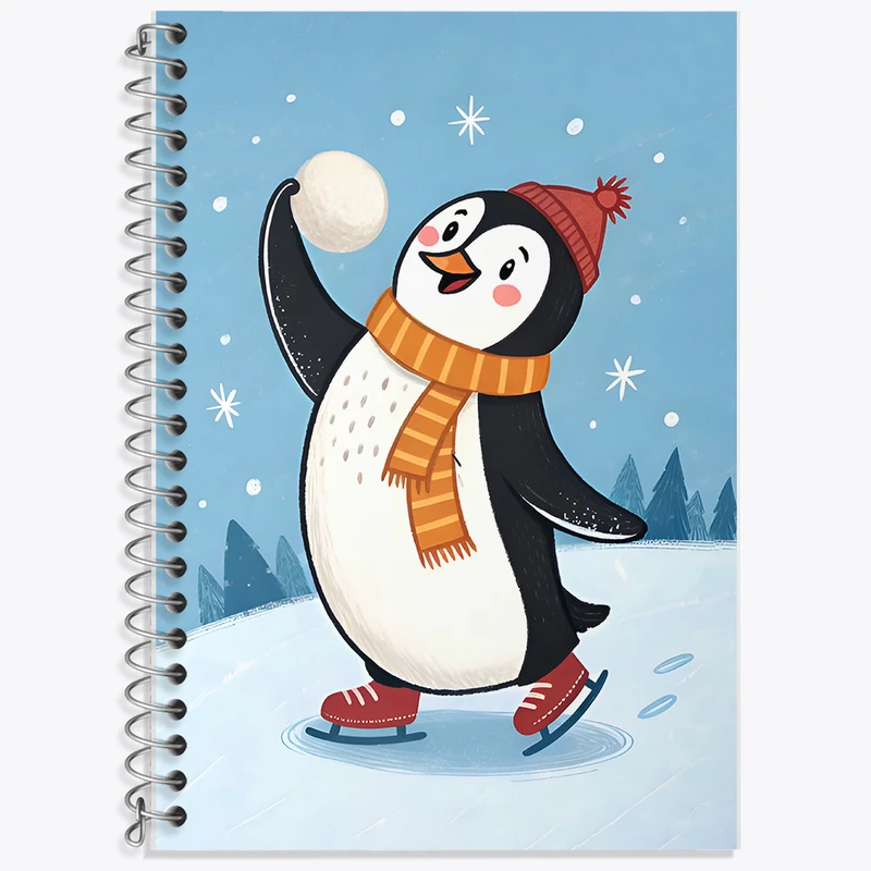 دفتر نت موسیقی 50 برگ خندالو طرح پنگوئن بانمک کد F8033