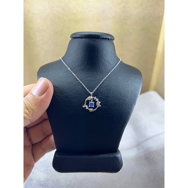 گردنبند نقره زنانه سواروسکی مدل دولفین سنگ خاص کد 45542 -  - 2
