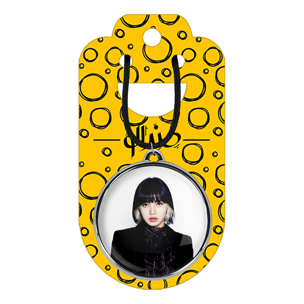 گردنبند خندالو مدل لیسا بلک پینک کد 1428614290