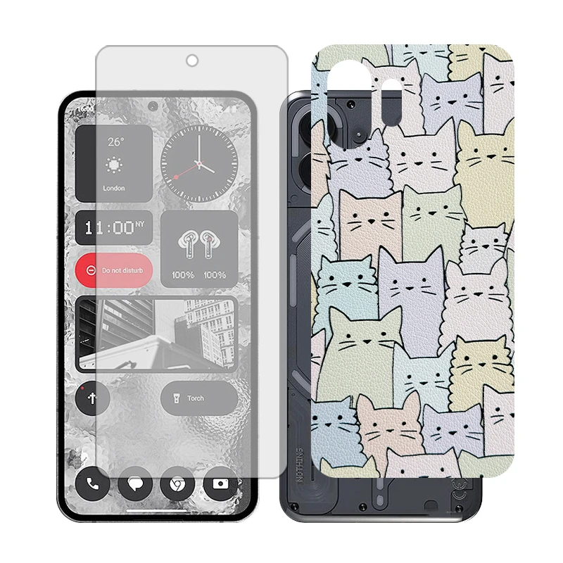 محافظ صفحه نمایش مات گلس مدل Together مناسب برای گوشی موبایل ناتینگ 2 Phone به همراه برچسب پوششی پشت گوشی