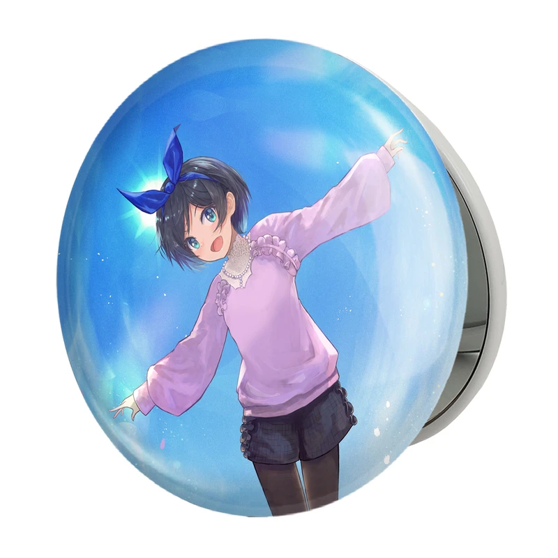 آینه جیبی خندالو طرح رکا انیمه کانوجواوکاری مدل تاشو کد 18226 