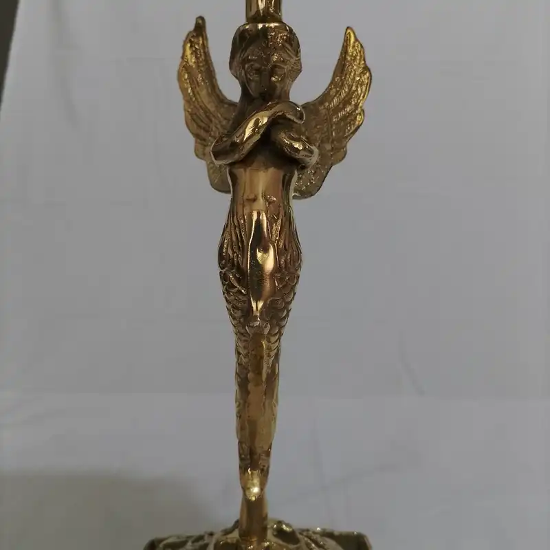 ست سطل و جای دستمال کاغذی برنجی مدل فرشته کد M_1030