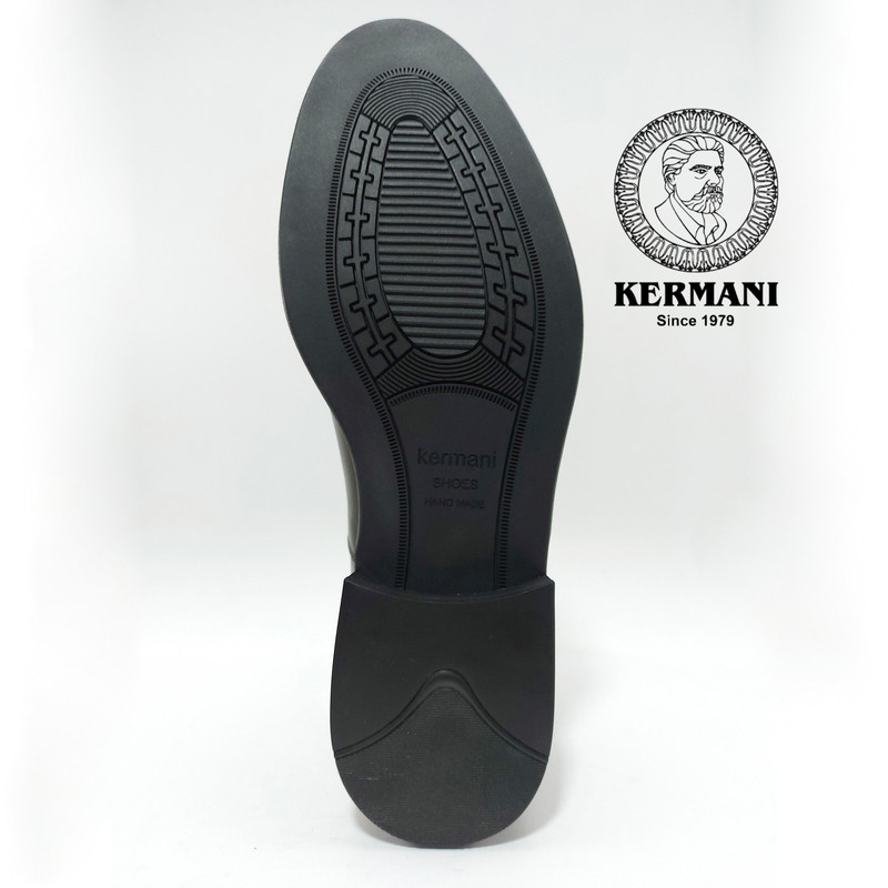 نیم بوت مردانه کرمانی مدل جیر دستدوز طبیعی کد 626D رنگ خاکی