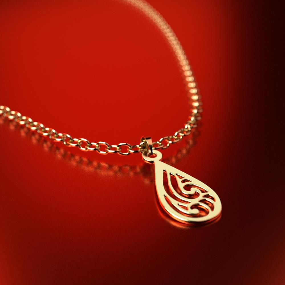 آویز گردنبند طلا 18 عیار زنانه مدوپد مدل هندسی کد PA1-13896 -  - 3