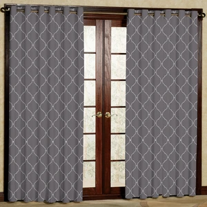 پرده مدل مخمل پانچی کد 1115-2 سایز 200x140 سانتی متر