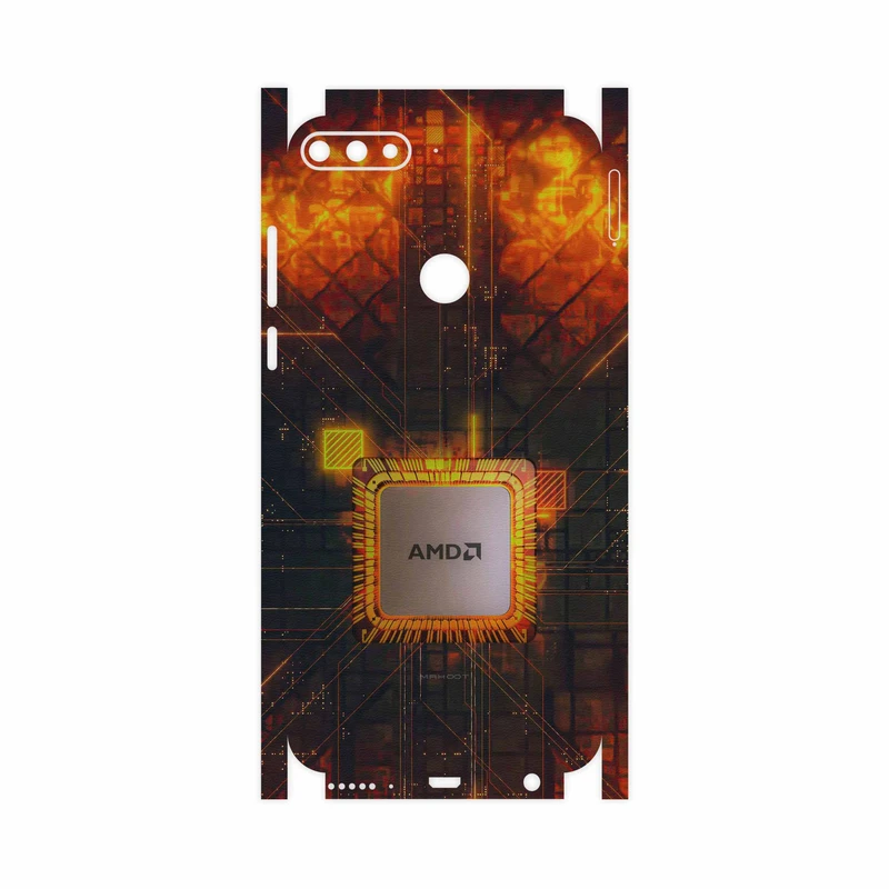 برچسب پوششی ماهوت مدل AMD Brand-FullSkin مناسب برای گوشی موبایل هوآوی Y7 Prime 2018