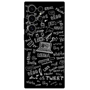 Megafone Social Media 1898 Cover For Samsung Galaxy S24 Ultra