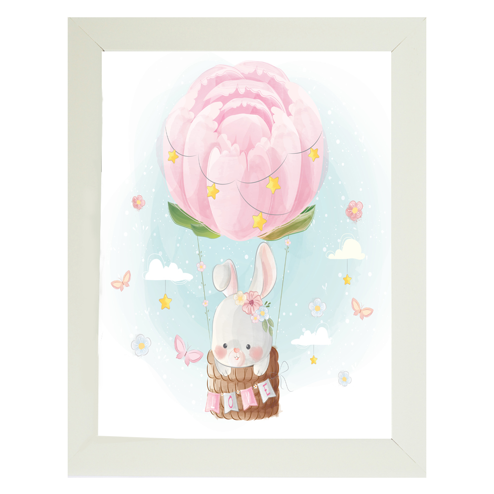 تابلو کودک و نوزاد مدل خرگوش و بالن
