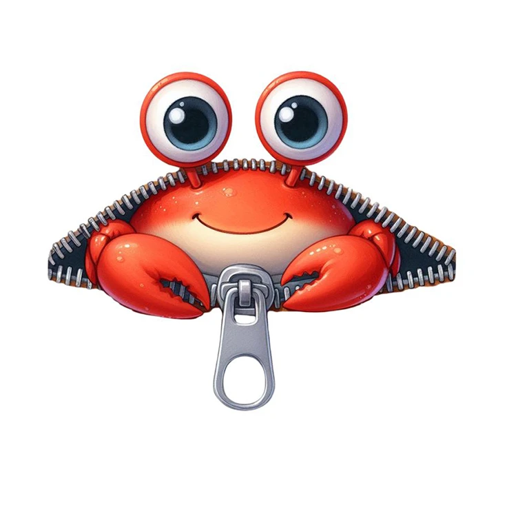 استیکر پارچه و لباس پاد آفرین مدل خرچنگ کد 184