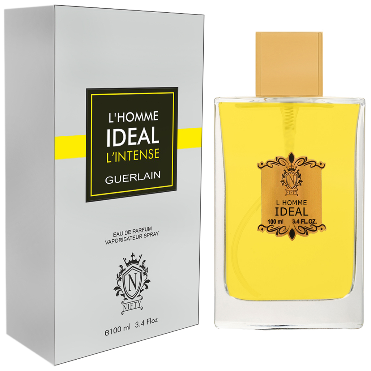 ادو پرفیوم مردانه نیفتی مدل LHomme Ideal LIntense حجم 100 میلی لیتر