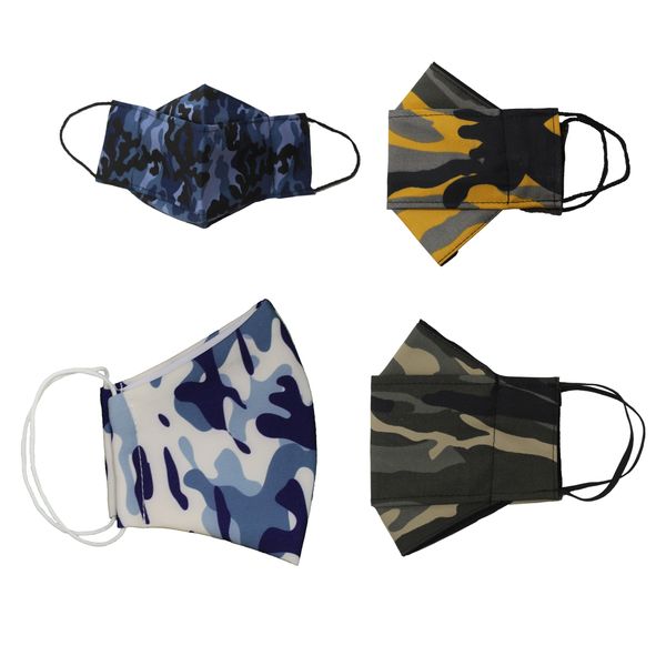ماسک پارچه‌ای مدل چریکی کد 1 مجموعه 4 عددی