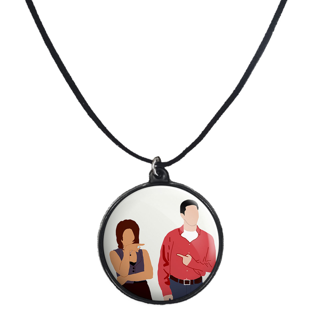 گردنبند پرمانه طرح فرندز کد pmb.18802 مدل دو طرفه