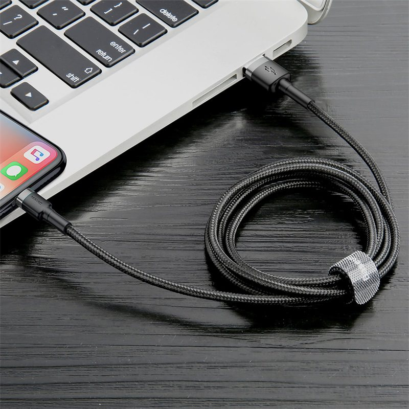 کابل تبدیل USB به لایتنینگ باسئوس مدل  CG1 CAFULE طول 2 متر