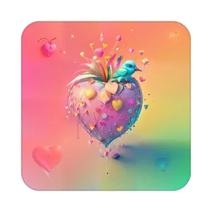 زیر لیوانی کاکتی مدل عاشقانه کد mp11901