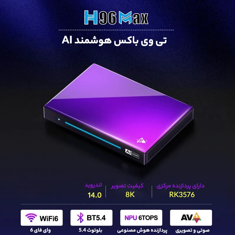 عکس شماره 13 : اندرویدباکس اچ96 مدل max m9 4-32gb