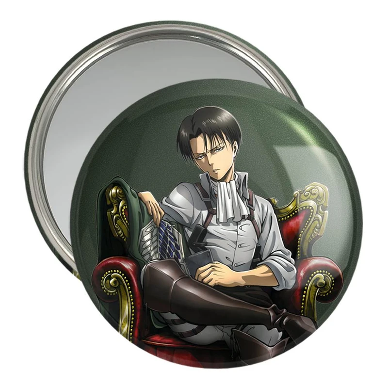 آینه جیبی خندالو مدل لیوای آکرمن انیمه اتک آن تایتان Attack on Titan  کد 11051