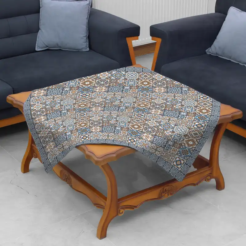 رومیزی طرح چهاخونه کد999