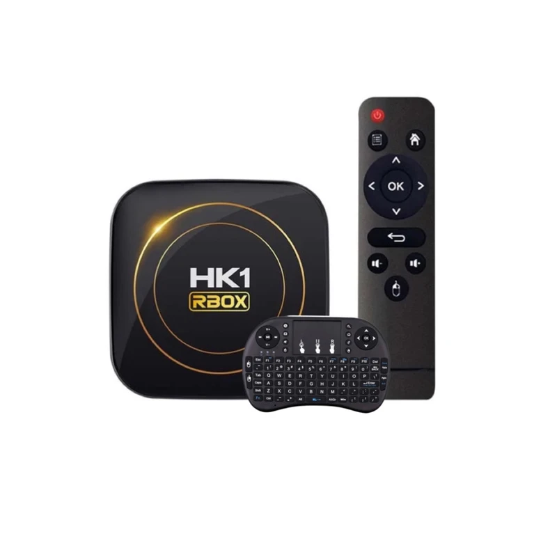اندروید باکس مدل hk1 rbox 64-4gb به همراه کیبورد بی سیم