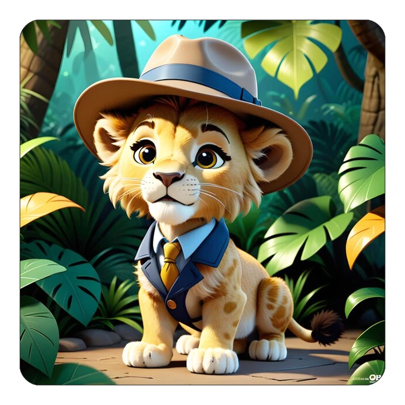 مگنت کاکتی طرح حیوانات کارتونی مدل mp28351