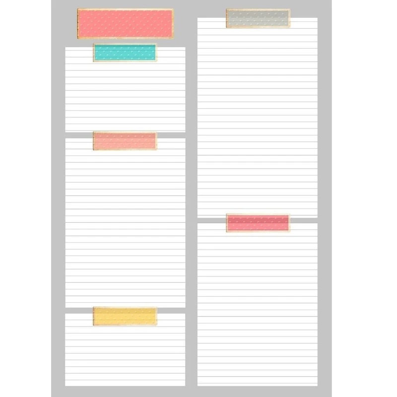 کاغذ یادداشت A5 مدل daily planner to do list کد 965 مجموعه 10 عددی