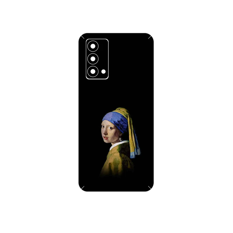 برچسب پوششی ماهوت مدل Girl with a Pearl Earring of Vermeer مناسب برای گوشی موبایل ریلمی GT Master
