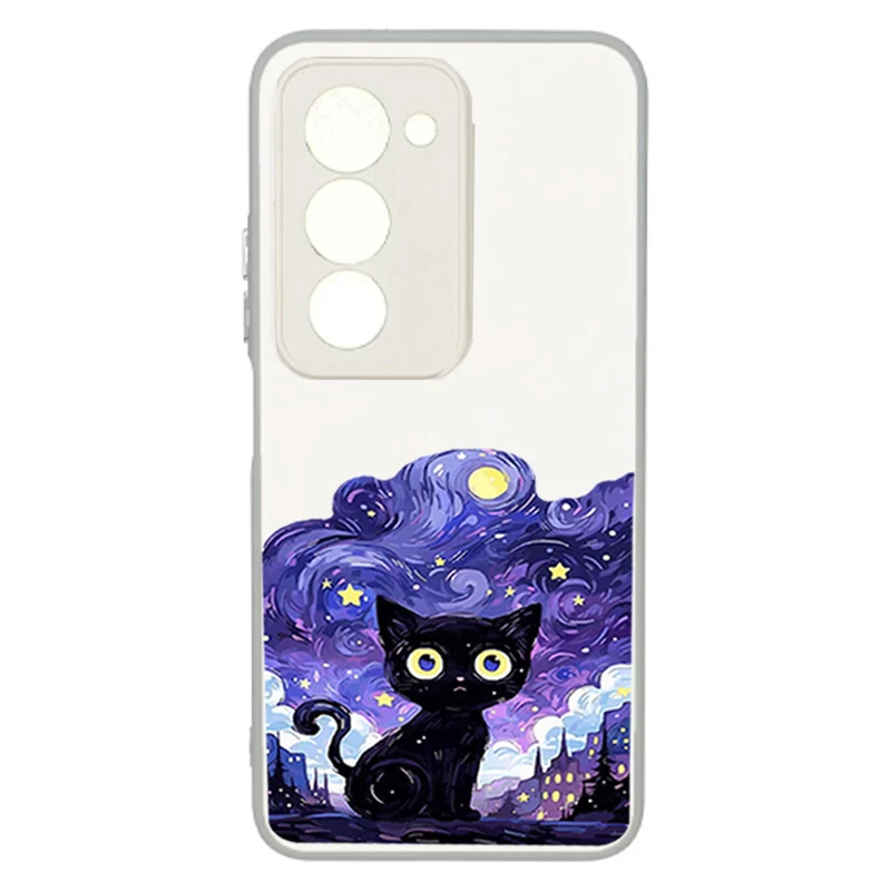 کاور طرح Purple Cat مناسب برای گوشی موبایل شیائومی Redmi 15 4G