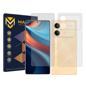 Master Resistant model Matte screen protector suitable for Xiaomi Redmi Note 13R Pro mobile phone along with the back of the phone