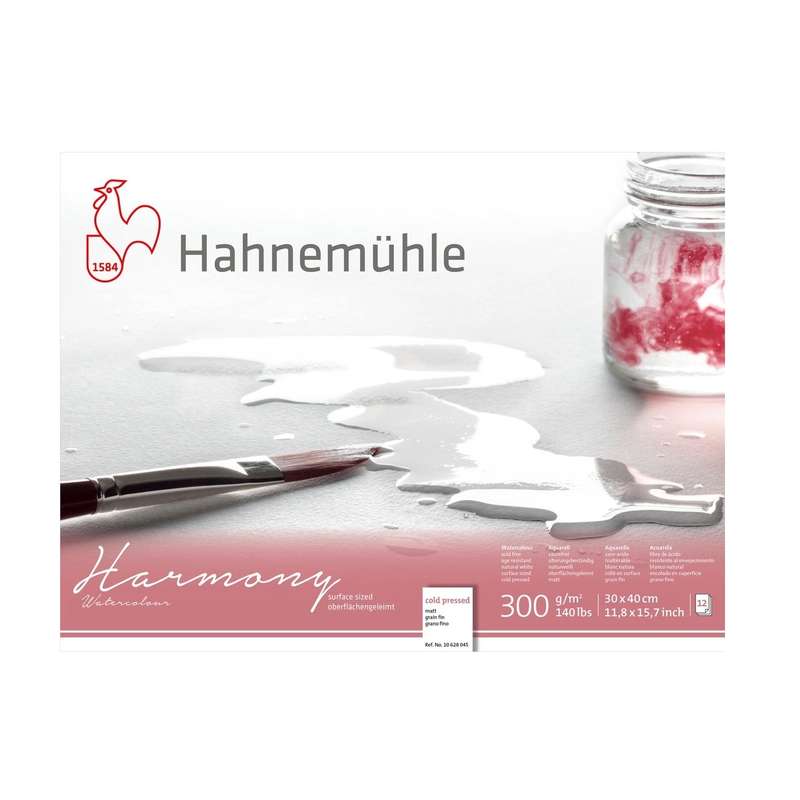 مقوا آبرنگ هانه موله مدل harmony کد 628045 سایز 40×30 سانتی‌متر بسته 12 عددی