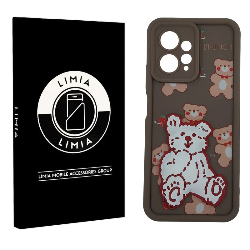 کاور لیمیا مدل سولید لنزدار طرح عروسکی برجسته مناسب برای گوشی موبایل شیائومی Redmi Note 12 4G