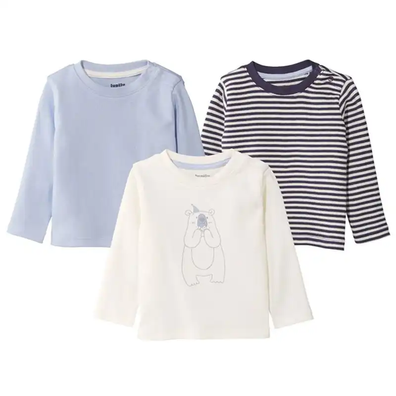 تی شرت نوزادی لوپیلو کد B-03 مجموعه سه عددی
