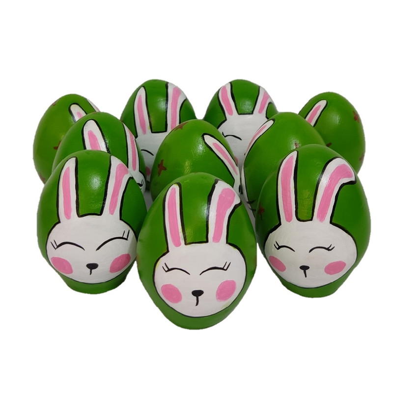 تخم مرغ تزئینی طرح خرگوش مجموعه 10 عددی