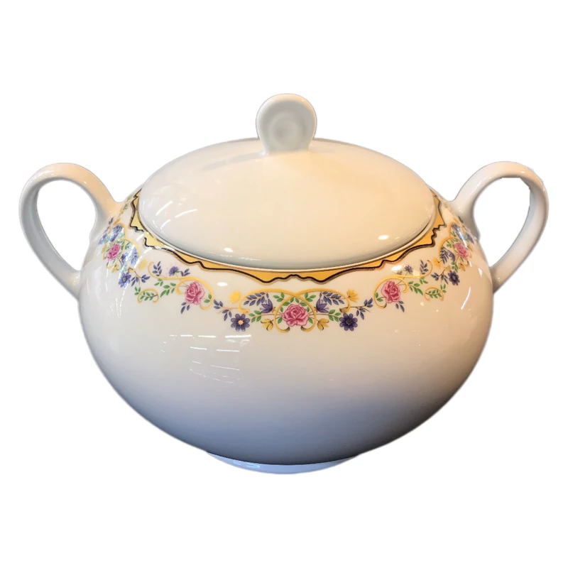 سوپ خوری چینی زرین ایران مدل ایتالیا اف کد 3650 گلستان درجه 3