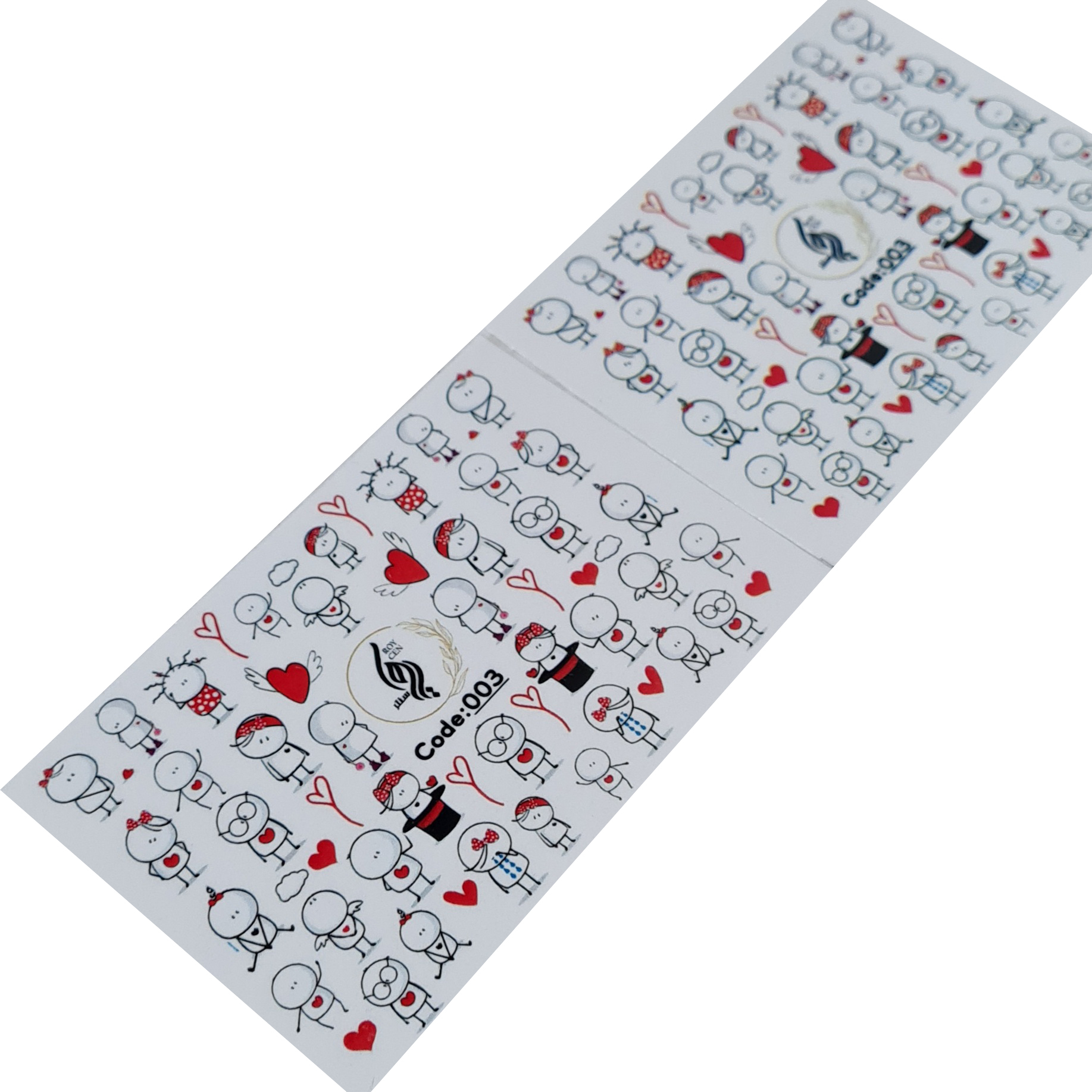 برچسب لنز ناخن رویاسنتر مدل03 مجموعه 2 عددی