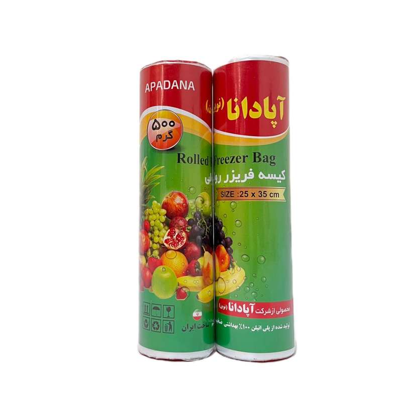 کیسه فریزر آپادانا مدل رولی کدT500 بسته 2عددی