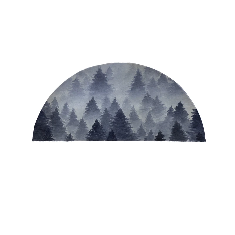 پادری مدل نیم دایره طرح ابروبادی کد 9091 سایز 90×45 سانتی متر