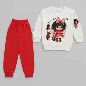 ست سویشرت و شلوار راحتی دخترانه مدل 124