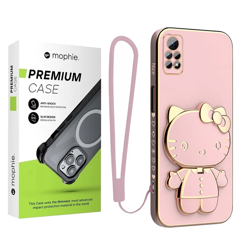 کاور موفی مدل Nice Kitty Strap مناسب برای گوشی موبایل شیائومی Redmi Note 12 Pro 4G به همراه بند
