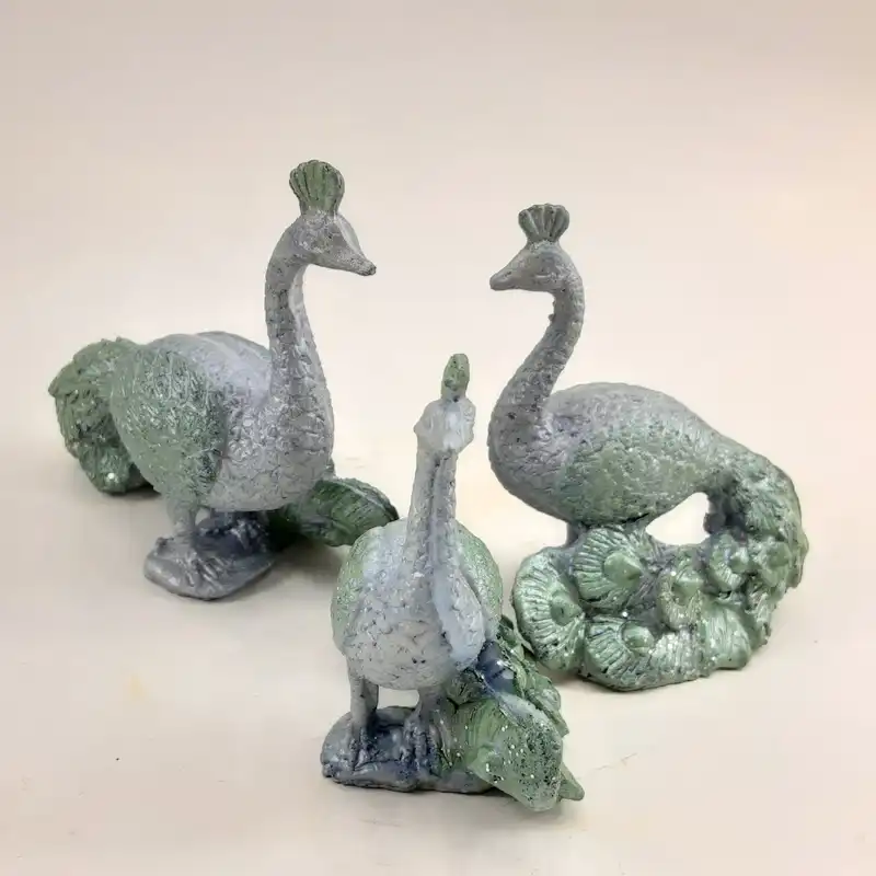 مجسمه مدل طاووس کد 787 مجموعه 3 عددی