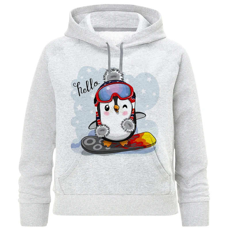 هودی دخترانه مدل پنگون F649