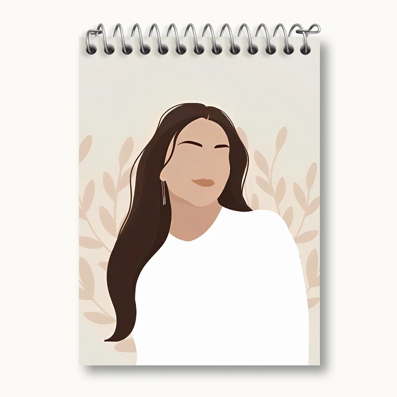 دفتر یادداشت 50 برگ خندالو مدل مینیمال دخترانه کد 28701