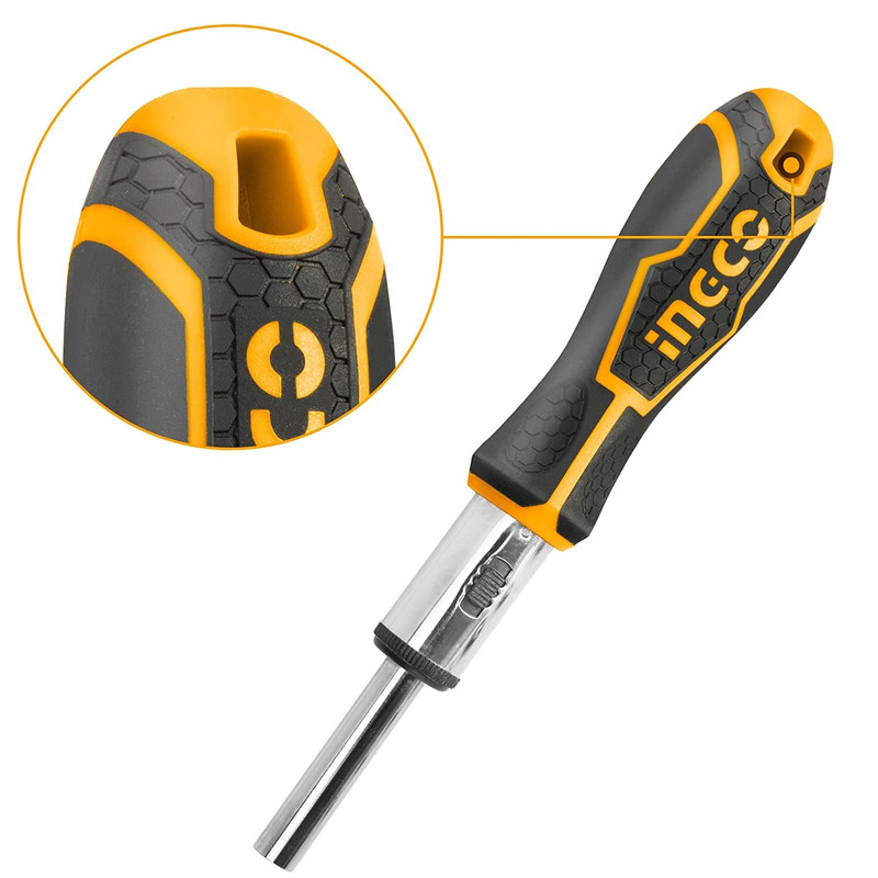 پیچ گوشتی و بکس جغجغه ای اینکو مدل HKSDB-0248 مجموعه 24 عددی پیچ گوشتی و بکس جغجغه ای اینکو مدل HKSDB-0248 مجموعه 24 عددی