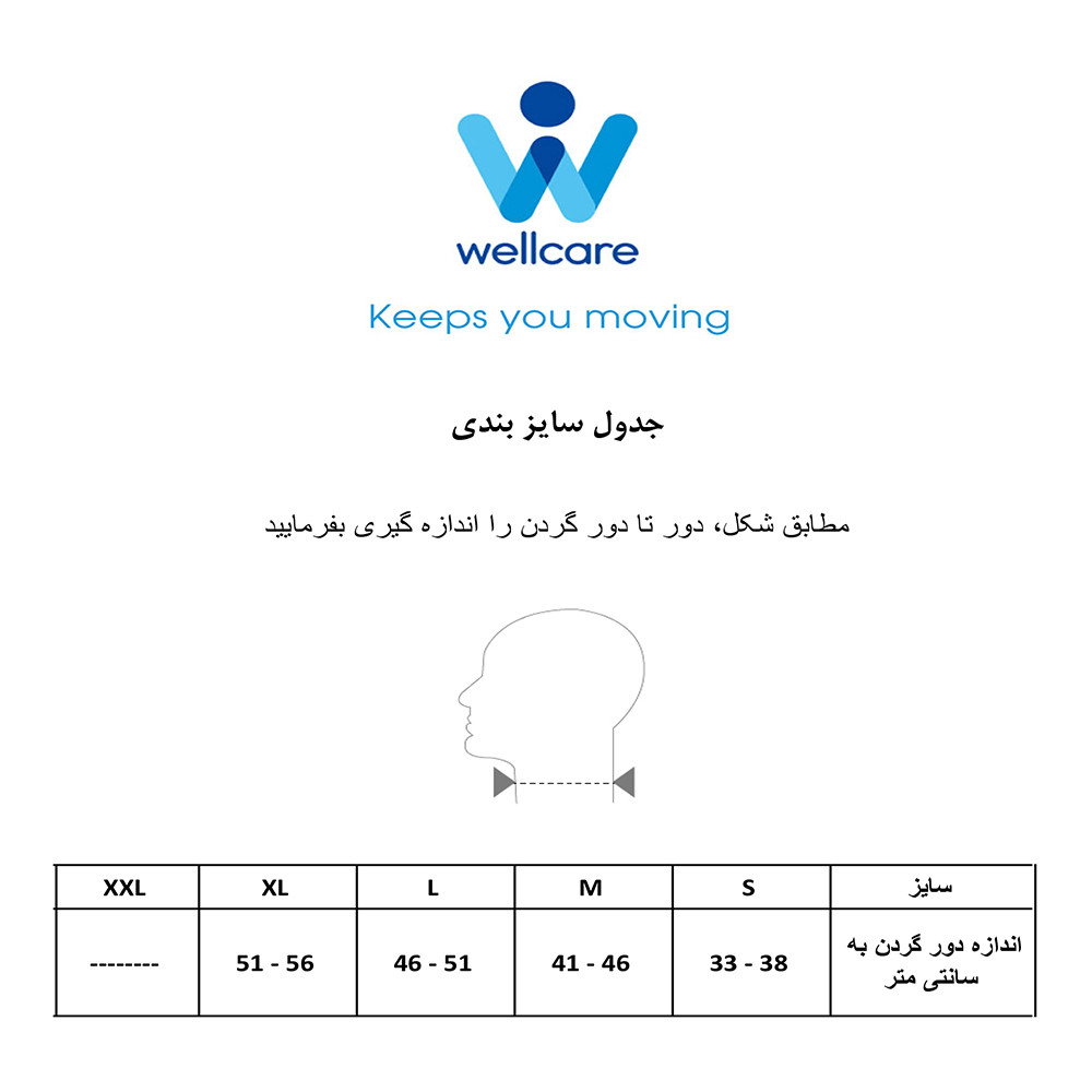 گردن بند طبی ولکر کد 12001 گردن بند طبی ولکر کد 12001