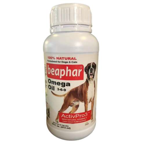 روغن ماهی درمان ریزش مو سگ و گربه بیفار مدل امگا اویل حجم 473 میلی لیتر