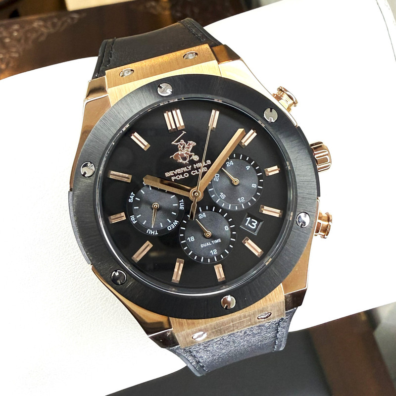 ساعت مچی عقربه‌ای مردانه کوارتز کورنوگراف بورلی هیلز پولو کلاب مدل BP3690X.451