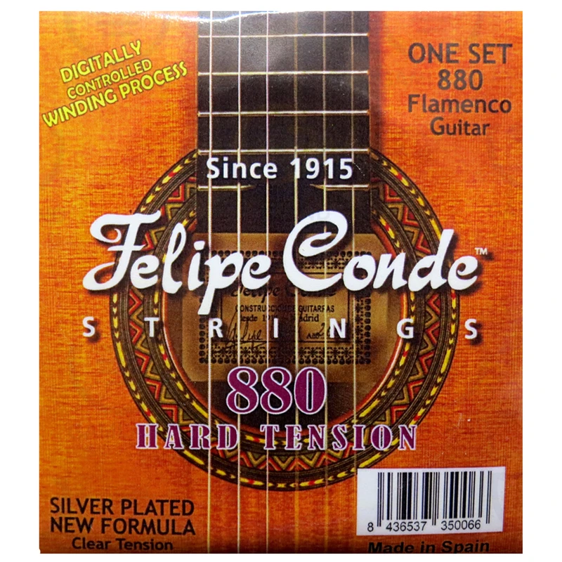 سیم گیتار فلامنکو فلیپ کنده مدل هارد تنشن کد 880 بسته 6 عددی
