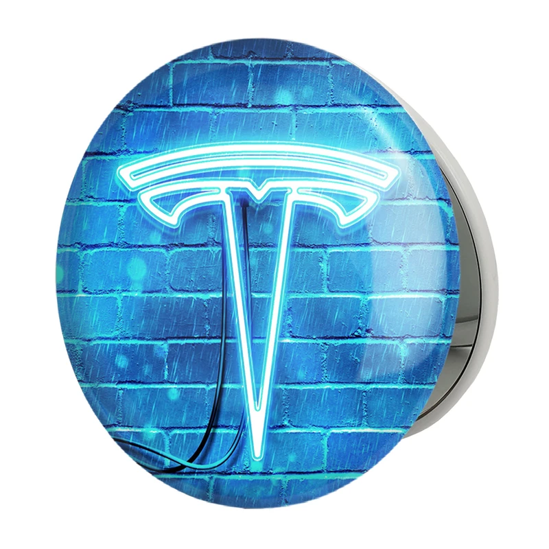 آینه جیبی خندالو طرح تسلا tesla مدل تاشو کد 30699