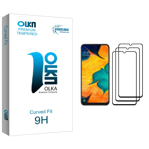 محافظ صفحه نمایش کولینگ مدل Olka glass مناسب برای گوشی موبایل سامسونگ Galaxy A30 بسته سه عددی
