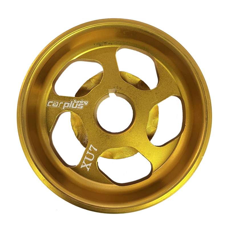 پولی سر میل لنگ سبک کار پلاس تیونینگ کد CPT-XU7 GOLDEN مناسب برای 405 و سمند